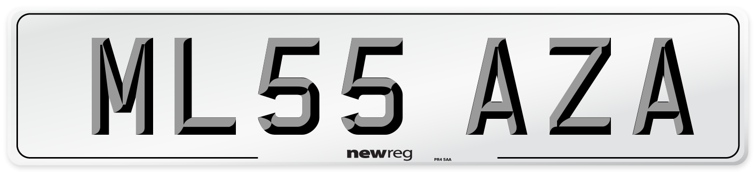 ML55 AZA Number Plate from New Reg